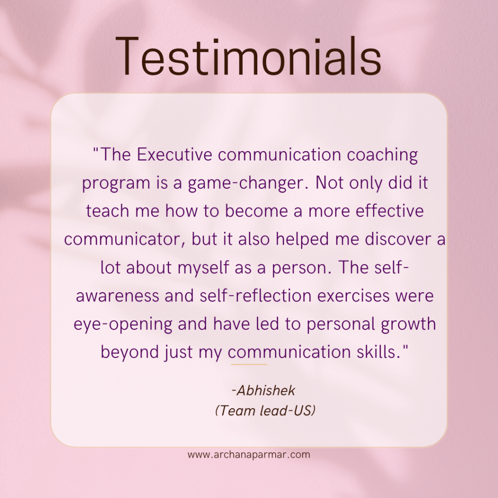 Archana Parmar Testimonial